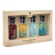 Volare Luxury Discovery Set mit 4 eleganten 25ml Eau de Parfum Flakons in einer edlen Geschenkbox.