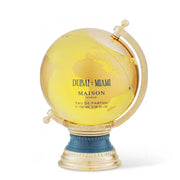 Atemberaubender Flakon in Form einer gläsernen Weltkugel von Maison Asrar Dubai Miami Eau de Parfum 100ml – exklusiv erhältlich im dinar.at Onlineshop.