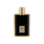 Majestätischer, schwerer Designer-Flakon von Khadlaj Karus Gold Absolu Extrait de Parfum 100ml mit goldenen Ornamenten exklusiv bei Dinar Parfums Wien.