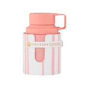 Pinkfarbener, verspielter Flakon des Armaf Odyssey Candee Special Edition Eau de Parfum (100ml) für Damen auf www.dinar.at.