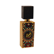 Lattafa Ajwad Eau de Parfum 60ml schwerer Flakon mit traditionell orientalischem Mosaikmuster.