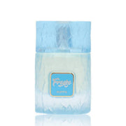 Der eisblaue, moderne Flakon von Riiffs Freeze Extrait de Parfum 100 ml neben der originalen, eleganten Verpackung von Dinar Parfums Wien.