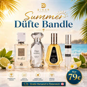 4er Sommer-Bundle mit Marwa, Ana Abiyadh Rouge, Now und Ana Abiyadh Roll-On Parfumöl bei DINAR.