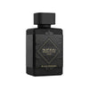 Mystischer, tiefschwarzer 100ml Flakon von Lattafa Bade'e Al Oud Black Exposed Eau de Parfum mit goldenen Relief-Verzierungen im dinar.at Onlineshop.