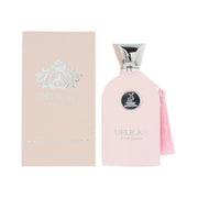  Eleganter, hellrosa Flakon von Maison Alhambra Delilah Pour Femme Eau de Parfum mit stilvoller Kordel im dinar.at Onlineshop.