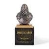 Maison Asrar Faris Al Arab Eau de Parfum 100ml Flakon mit kunstvoller, silberner Metallbüste eines arabischen Kriegers auf www.dinar.at