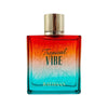 Luxuriöser, tropisch-gelber Glasflakon von Rayhaan Tropical Vibe 100ml mit goldenen Details und schwerem Verschluss im Onlineshop dinar.at.