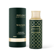  Luxuriöser, königlicher Flakon aus der Royal Collection von Maison Asrar Regent Eau de Parfum 100ml – exklusiv im dinar.at Onlineshop erhältlich.