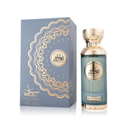 Luxuriöser, schwerer 100-ml-Flakon des Mamlakat Al Oud Seerati Valley Bloom Eau de Parfum für Damen und Herren vor neutralem Hintergrund.