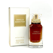 Edler brauner Glasflakon des cremigen Orient-Gourmand-Dufts Vanilla Addiction 30ml von Gulf Orchid