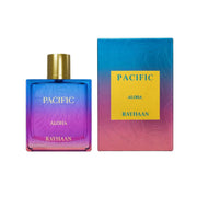 Prachtvoller Designer-Flakon von Rayhaan Pacific Aloha Eau de Parfum 100ml mit edlem Magnetverschluss exklusiv erhältlich bei Dinar Parfums Wien