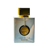 Prachtvoller, perlweißer Luxus-Flakon mit goldener Kappe und hängendem Medaillon von Armaf Club De Nuit Imperiale Eau de Parfum 105ml – exklusiv im dinar.at Onlineshop.