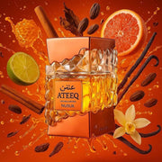  Eleganter, luxuriöser 100-ml-Flakon des Nusuk Ateeq Extrait de Parfum für Herren auf DINAR.at.