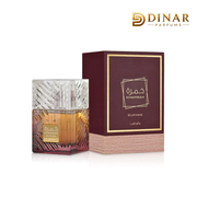 Lattafa Khamrah Dukhan Eau de Parfum 100ml Bernstein Kristallflakon exklusiv bei Dinar Parfums Wien