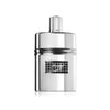 Majestätischer Glasflakon von Rasasi Faqat Lil Rijal Eau de Parfum 50ml mit markantem silbernen Metall-Ornament exklusiv erhältlich bei Dinar Parfums Wien.