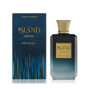 Prachtvoller, sommerlicher Designer-Flakon von Khadlaj Island Dreams Extrait de Parfum 100ml exklusiv erhältlich bei Dinar Parfums Wien