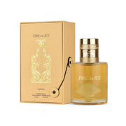 Extravaganter, kunstvoll gestalteter 110ml Flakon von Lattafa Fire on Ice Eau de Parfum bei dinar.at.