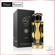 Lattafa Teriaq Intense Eau de Parfum 100ml – Orientalischer Unisexduft mit Safran, Pflaume - Amber | Dinar Bazaar

Lattafa Teriaq Intense ist ein Unisex-Parfum mit Noten von Safran, Pflaumenlikör, Zimt und Amber. Intensiv, warm &amp; luxuriös – ideal für Damen &amp; Herren.

Lattafa Teriaq Intense, Unisex Parfum 2024, orientalischer Duft, Safran Parfum, würziges Eau de Parfum, Lattafa Neuheit