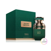 Majestätischer, schwerer Nischen-Designer-Flakon von Sultry Woods Eau de Parfum 80ml exklusiv erhältlich bei Dinar Parfums Wien.