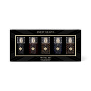 Exklusive, edle Entdeckerbox des Gulf Orchid Sweet Heaven Travel Sets mit fünf 20ml Miniatur-Flakons – erhältlich im dinar.at Onlineshop.
