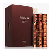 Edler, bronzefarbener Flakon des Zimaya Tiramisu Coco Eau de Parfum (100ml) für Damen und Herren auf www.dinar.at.