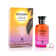 Eleganter 100ml Flakon des Volare Golden Hour Eau de Parfum für Damen und Herren auf www.dinar.at.