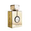 Luxuriöser, spiegelnd-goldener Flakon des Armaf Club De Nuit Milestone Eau de Parfum 105ml für Damen und Herren auf www.dinar.at
