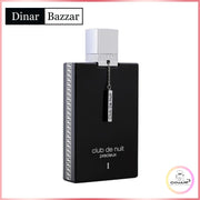  Hochwertiger, dunkel-schimmernder Glasflakon von Armaf Club De Nuit Precieux 1 Extrait de Parfum 55ml mit goldener Kette im Onlineshop dinar.at.