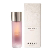 Schwerer 200ml Luxusflakon des Assaf Arrogate Pink Eau de Parfum in einer eleganten, minimalistischen Präsentation – exklusiv online bei dinar.at