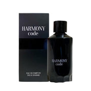 Stilvoller, schwerer Glasflakon des Fragrance World Harmony Code Eau de Parfum 100ml für Herren mit minimalistischen Linien – exklusiv bei dinar.at