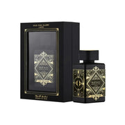 Lattafa Badee Al Oud Oud for Glory Eau de Parfum 100ml Flakon schwarz gold initio dupe duft dinarat wien oesterreich