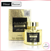 Luxuriöses Unisex Eau de Parfum mit fruchtigem & blumigem Duft - Lattafa Confidential Private Gold 100ml von Dinar Parfums