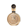 Spiegelnder, tiefgoldener Luxus-Flakon von Lattafa Fakhar Gold Extrait Eau de Parfum 100ml – exklusiv im dinar.at Onlineshop erhältlich.