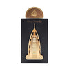 Flakon mit dem goldenen Relief des Burj Al Arab der edlen Lattafa Pride Art of Arabia III Eau de Parfum (100ml) Flasche auf www.dinar.at.