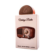 Edler, schwerer Luxusflakon des Lattafa Pride Vintage Radio Eau de Parfum 100ml mit goldener Metall-Plakette in einer exklusiven Designer-Box – exklusiv bei dinar.at