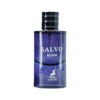 Schwerer 60ml Luxusflakon des Maison Alhambra Salvo Elixir Eau de Parfum für Herren mit markantem Glasboden vor elegantem Hintergrund – exklusiv bei dinar.at