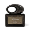 Edler, skulpturaler schwarzer Flakon des Maison Asrar Hikaya Eau de Parfum 100 ml auf www.dinar.at