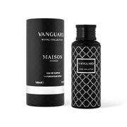 Edler, schwerer 100ml Luxusflakon des Maison Asrar Vanguard Eau de Parfum aus der Royal Collection in einem prachtvollen Design – exklusiv online bei dinar.at