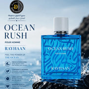 Rayhaan Ocean Rush Eau de Parfum 100ml blauer Flakon exklusiv bei Dinar Parfums Wien